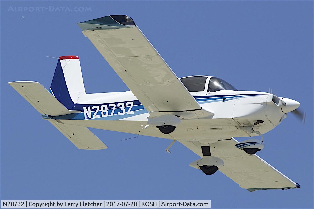 N28732, 1978 Grumman American AA-5B Tiger C/N AA5B0782, at 2017 EAA AirVenture at Oshkosh