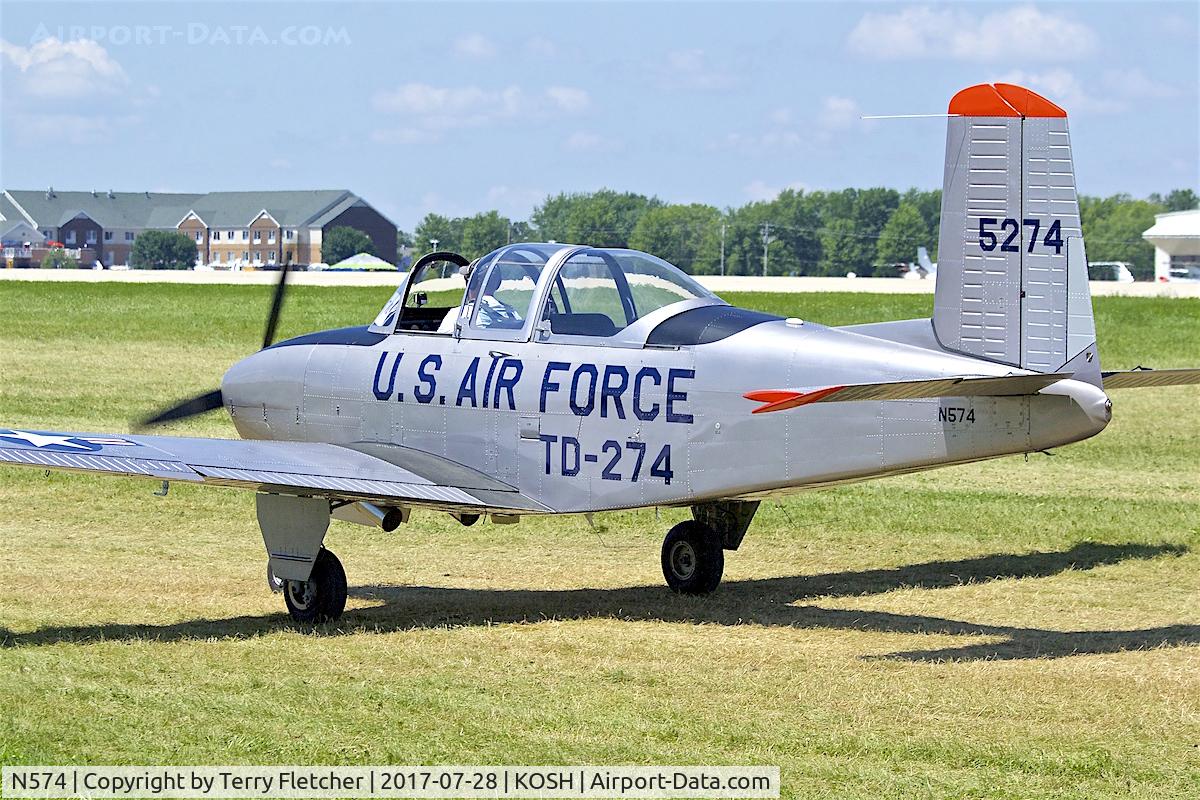 N574, Beech A45 C/N G-831, at 2017 EAA AirVenture at Oshkosh