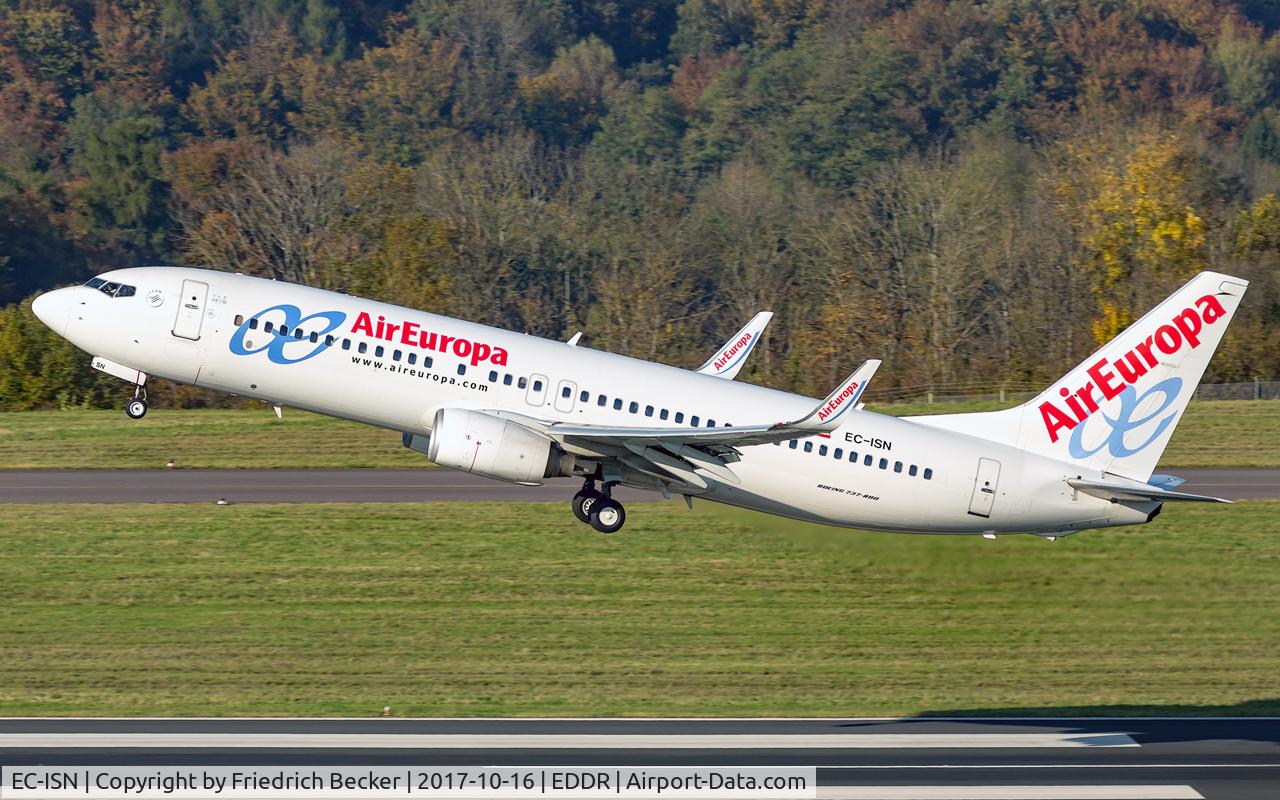 EC-ISN, 2002 Boeing 737-86Q C/N 30291, departure to Palma via RW27