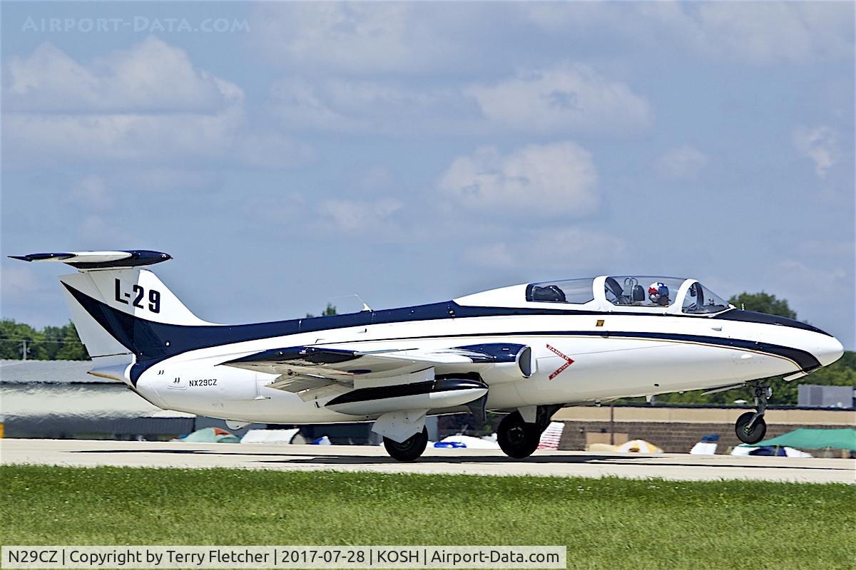 N29CZ, 1969 Aero L-29 Delfin C/N 993502, at 2017 EAA AirVenture at Oshkosh