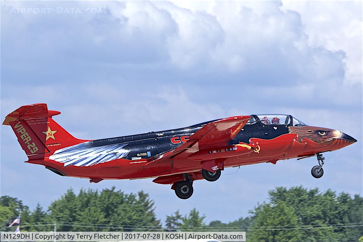 N129DH, 1965 Aero L-29 Delfin C/N 591324, at 2017 EAA AirVenture at Oshkosh