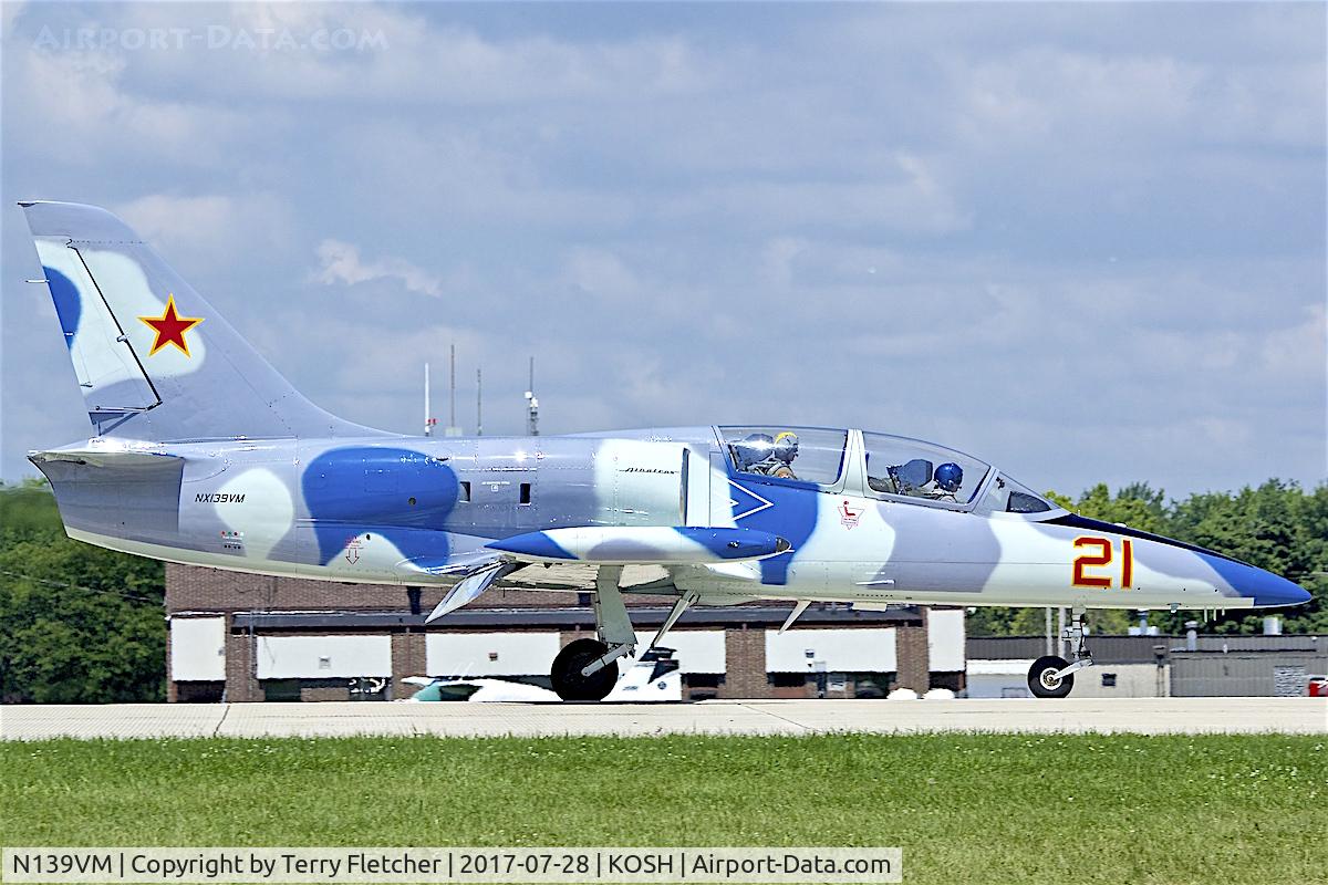 N139VM, 1980 Aero L-39C Albatros Albatros C/N 31634, at 2017 EAA AirVenture at Oshkosh