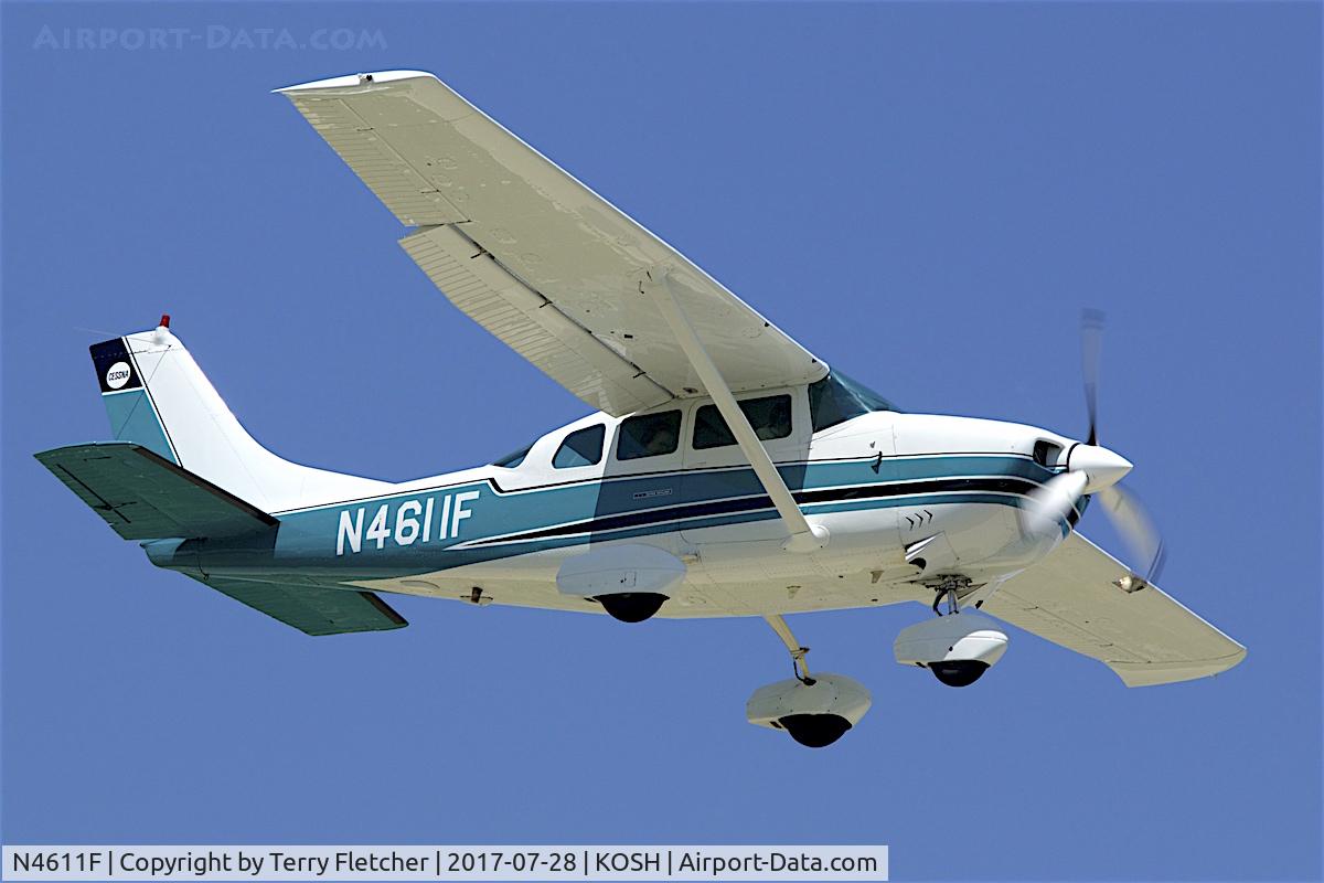 N4611F, 1966 Cessna P206A Super Skylane C/N P206-0211, at 2017 EAA AirVenture at Oshkosh