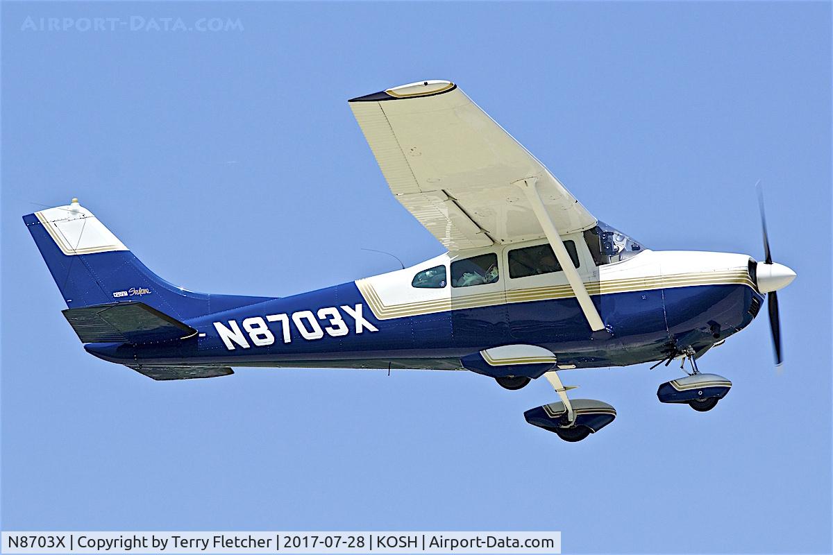 N8703X, 1960 Cessna 182D Skylane C/N 18253103, at 2017 EAA AirVenture at Oshkosh