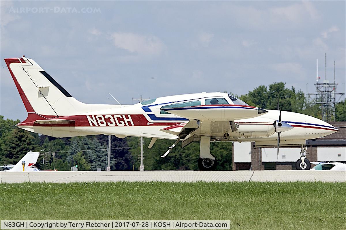 N83GH, 1978 Cessna T310R C/N 310R1285, at 2017 EAA AirVenture at Oshkosh