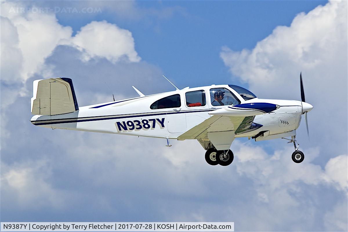 N9387Y, 1960 Beech N35 Bonanza C/N D-6582, at 2017 EAA AirVenture at Oshkosh