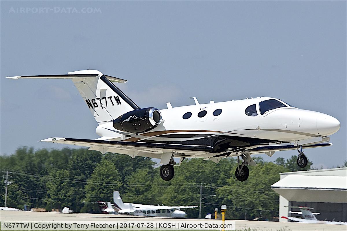 N677TW, 2011 Cessna 510 Citation Mustang Citation Mustang C/N 510-0367, at 2017 EAA AirVenture at Oshkosh