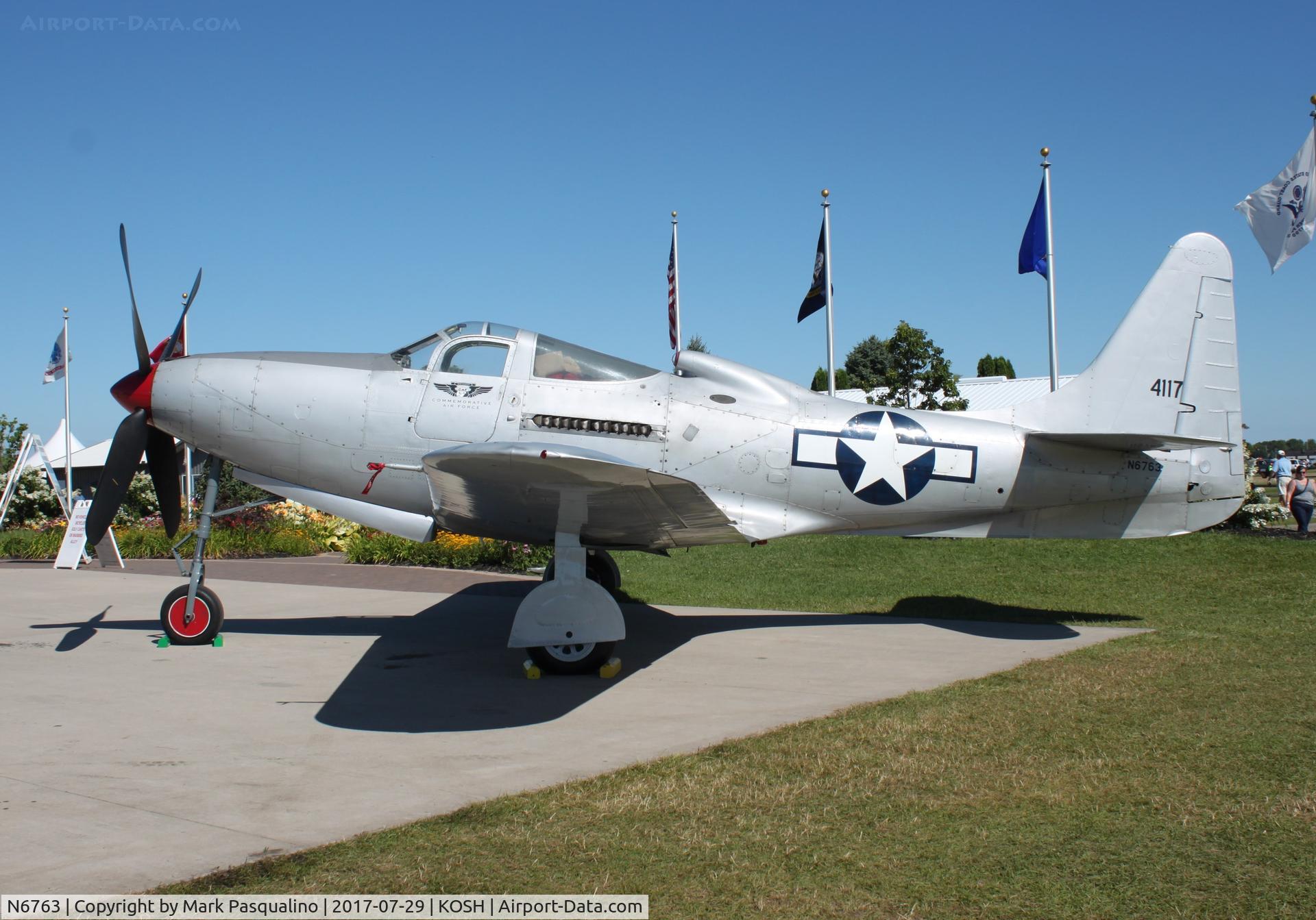 N6763, 1946 Bell P-63F Kingcobra C/N 296E1-1R, Bell P-63F
