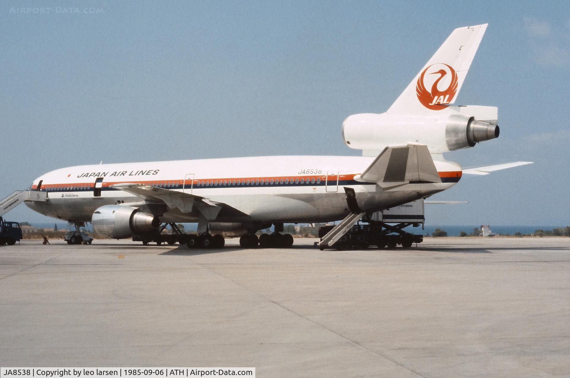 JA8538, 1979 Douglas KDC-10-40l C/N 46974, Athens 6.9.1985
