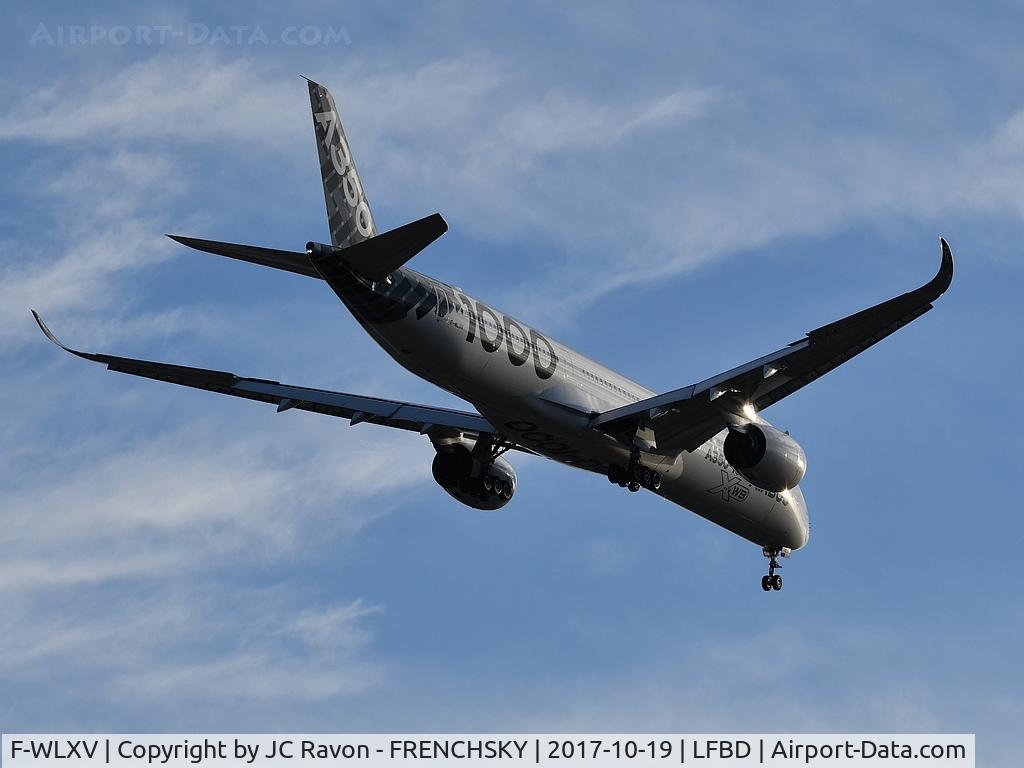 F-WLXV, 2016 Airbus A350-1041 C/N 0065, Airbus (Carbon Livery) AIB353 from Palermo PMO landing runway 23