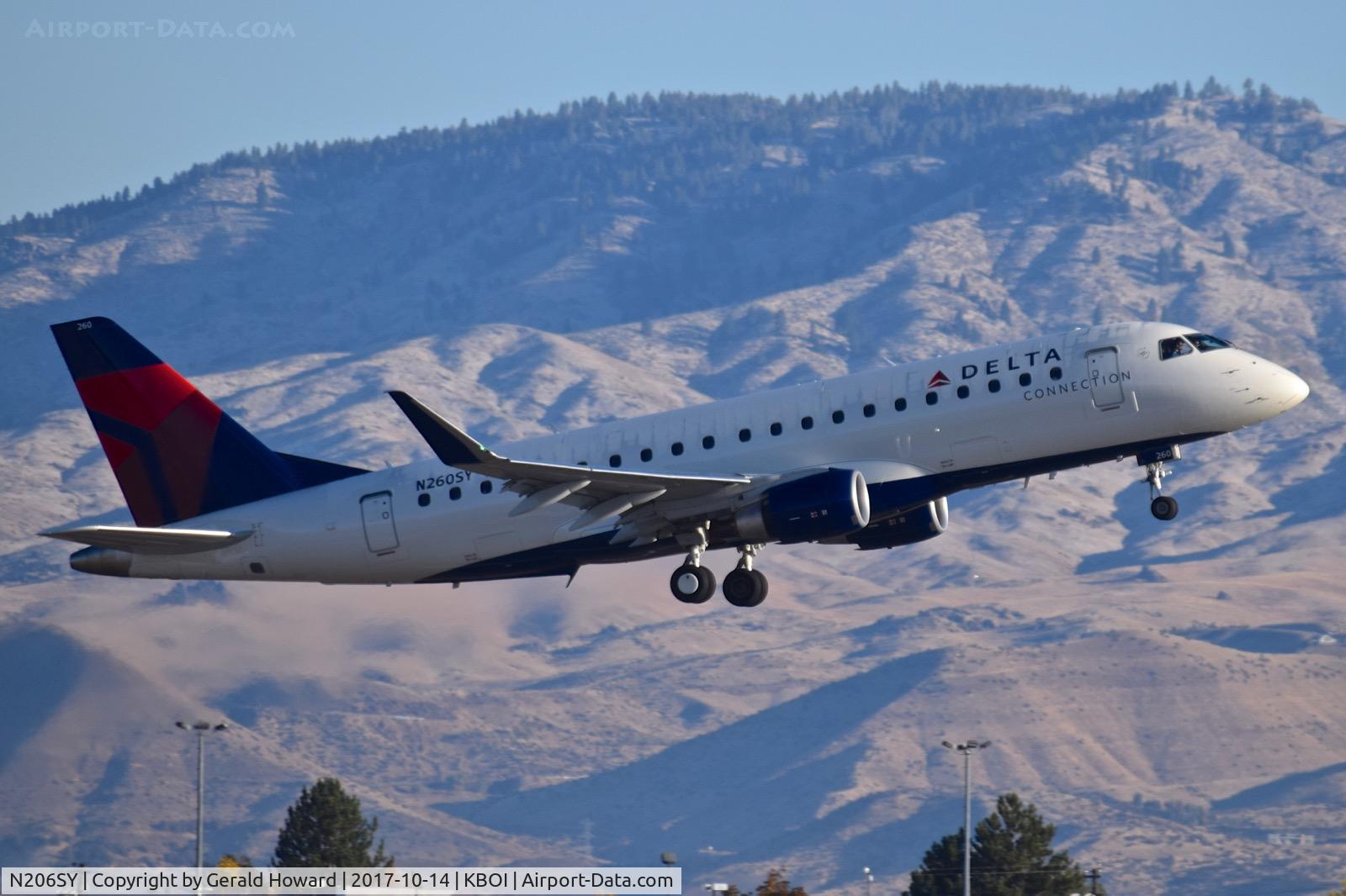 N206SY, 2017 Embraer 175LR (ERJ-170-200LR) C/N 17000637, Departing RWY 10R.