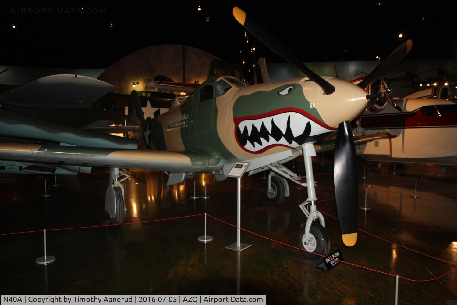 N40A, 1944 Bell P-39Q Airacobra C/N Not found 44-3908, 1944 Bell P-39Q Airacobra, United States Army Air Force serial: 44-3908