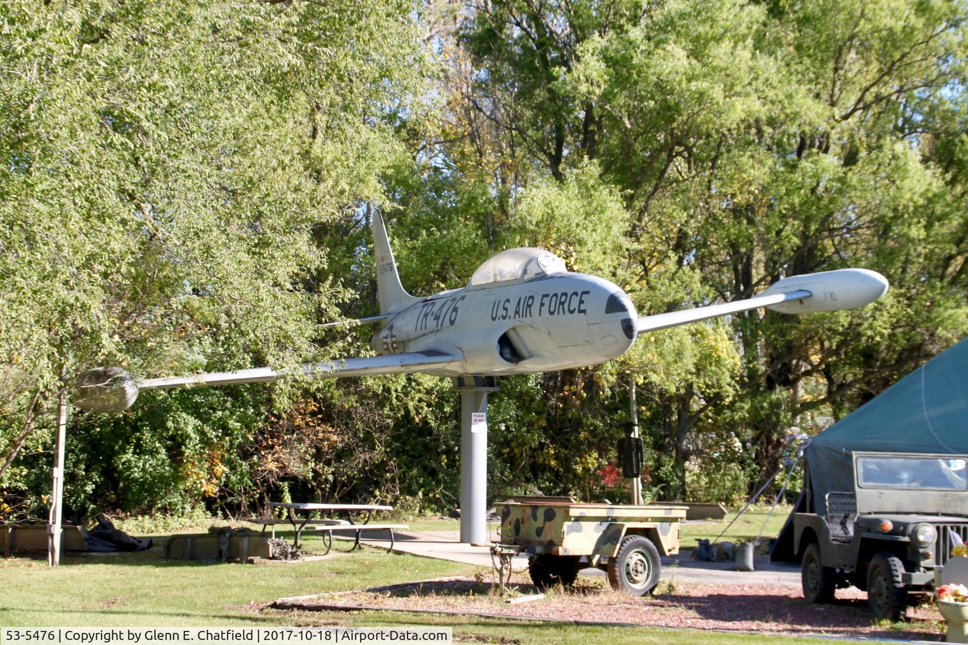 53-5476, 1953 Lockheed T-33A-1-LO Shooting Star C/N 580-8815, Ten years from my first shots, it is now on a post!