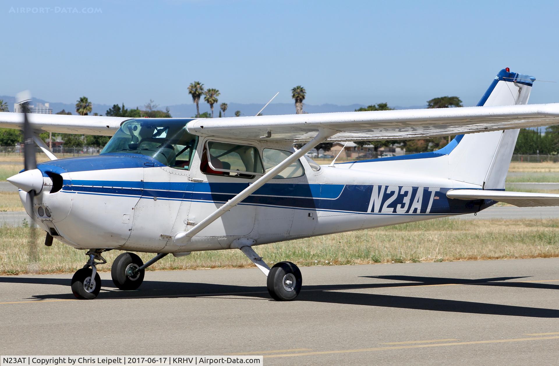 N23AT, 1978 Cessna 172N C/N 17270997, Locally-based 1978 Cessna 172N taxing out for departure at Reid Hillview Airport, San Jose, CA.