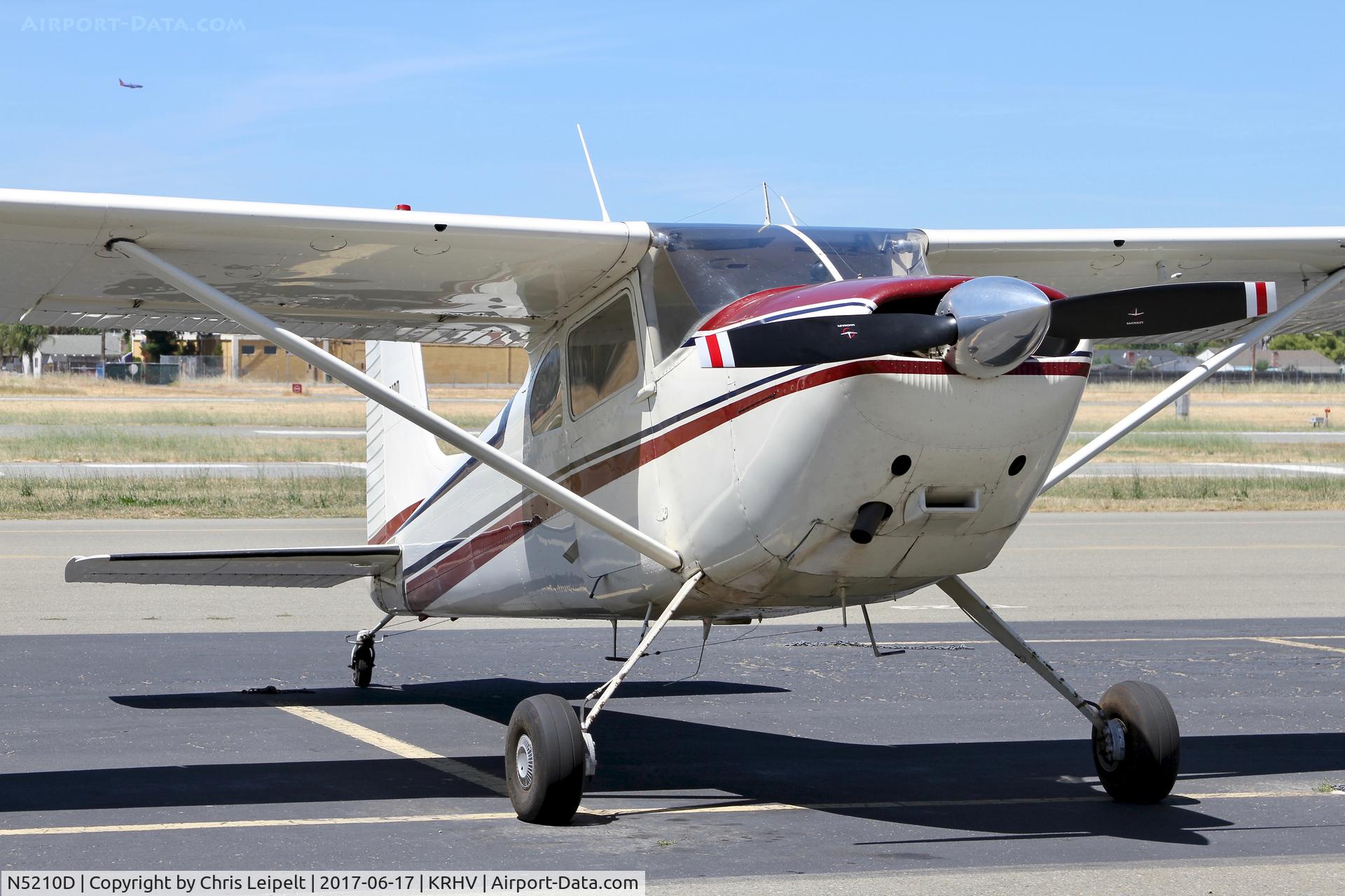 N5210D, 1957 Cessna 180A C/N 50108, Locally-based 1957 Cessna 180A parked on the ramp for Young Eagles at Reid Hillview Airport, San Jose, CA.