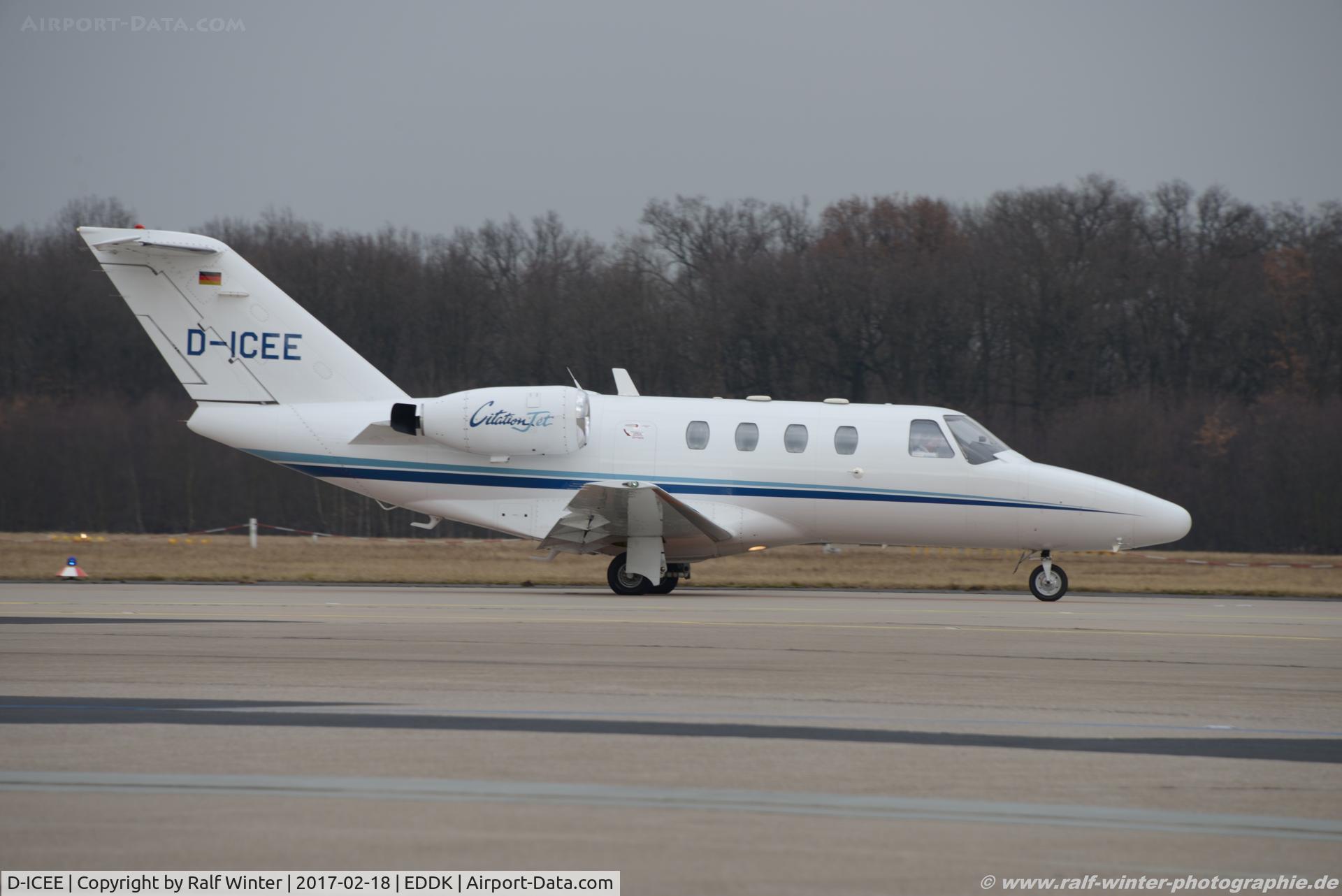 D-ICEE, 1995 Cessna 525 CitationJet C/N 525-0096, Cessna 525 CitationJet - Krause Bauträger Holding - 5250096 - D-ICEE - 18.02.2017 - CGN