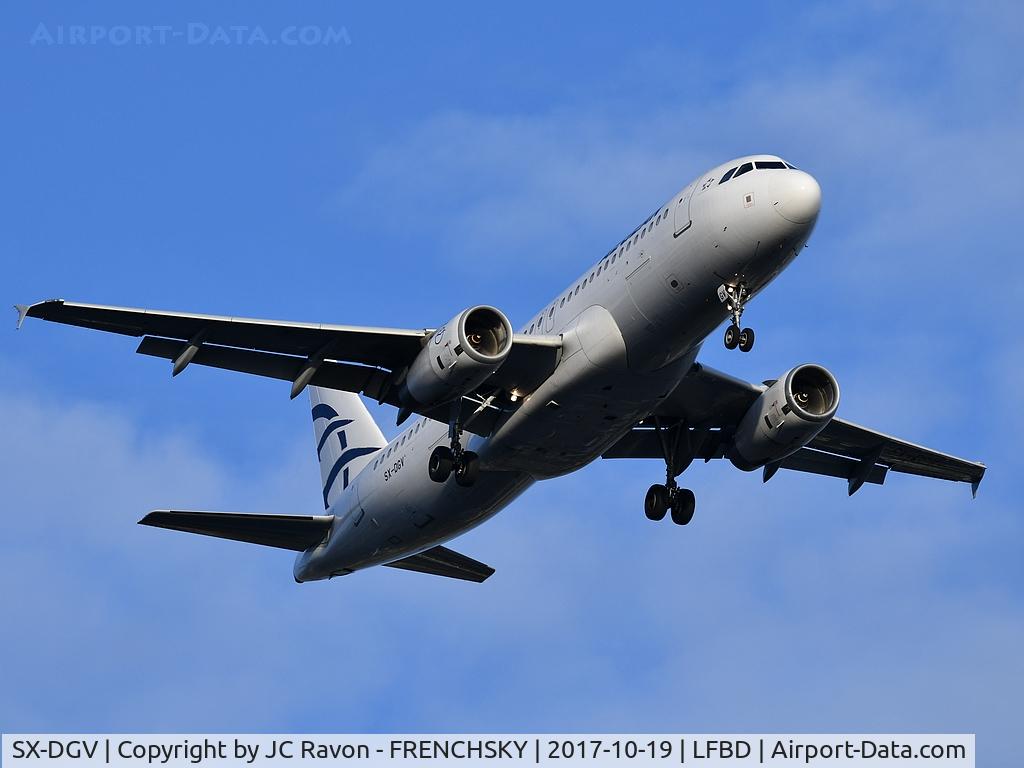 SX-DGV, 2003 Airbus A320-232 C/N 1856, Aegean Airlines A3418 from Heraklion (HER) landing runway 23