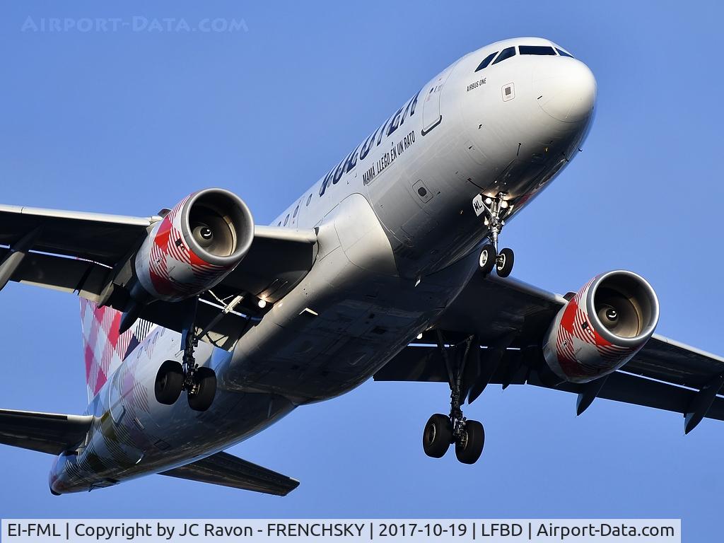 EI-FML, 2004 Airbus A319-111 C/N 2240, Volotea V72417 from Pisa (PSA) landing runway 23