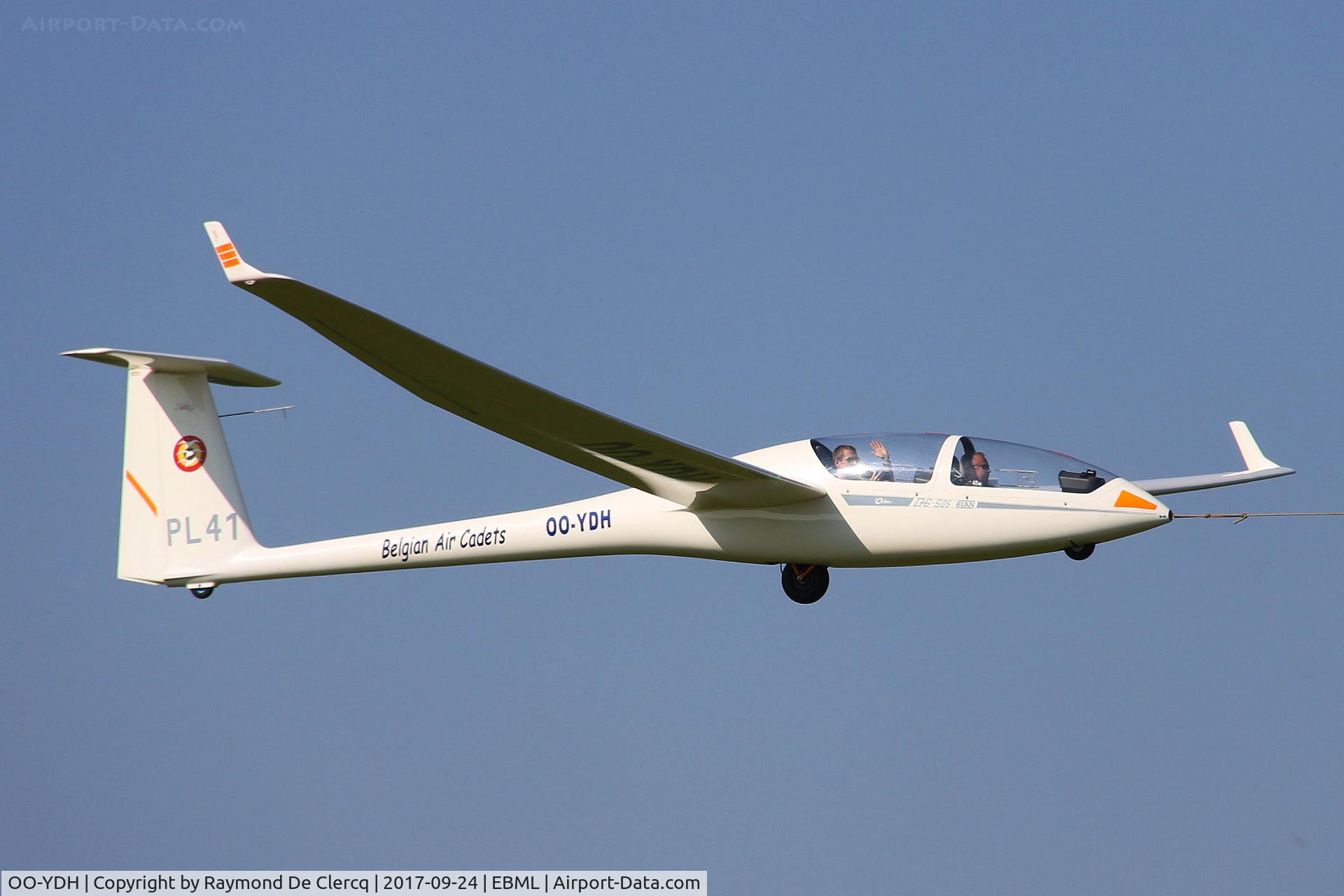 OO-YDH, 2001 AMS-Flight DG-505 Elan Orion C/N 5E222X60, At Maillen.