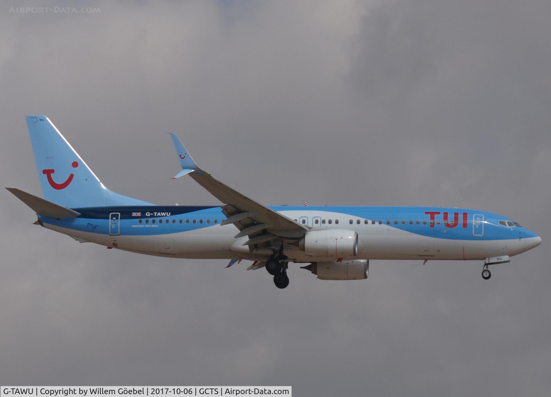 G-TAWU, 2014 Boeing 737-8K5 C/N 37263, Landing on TFS Airport