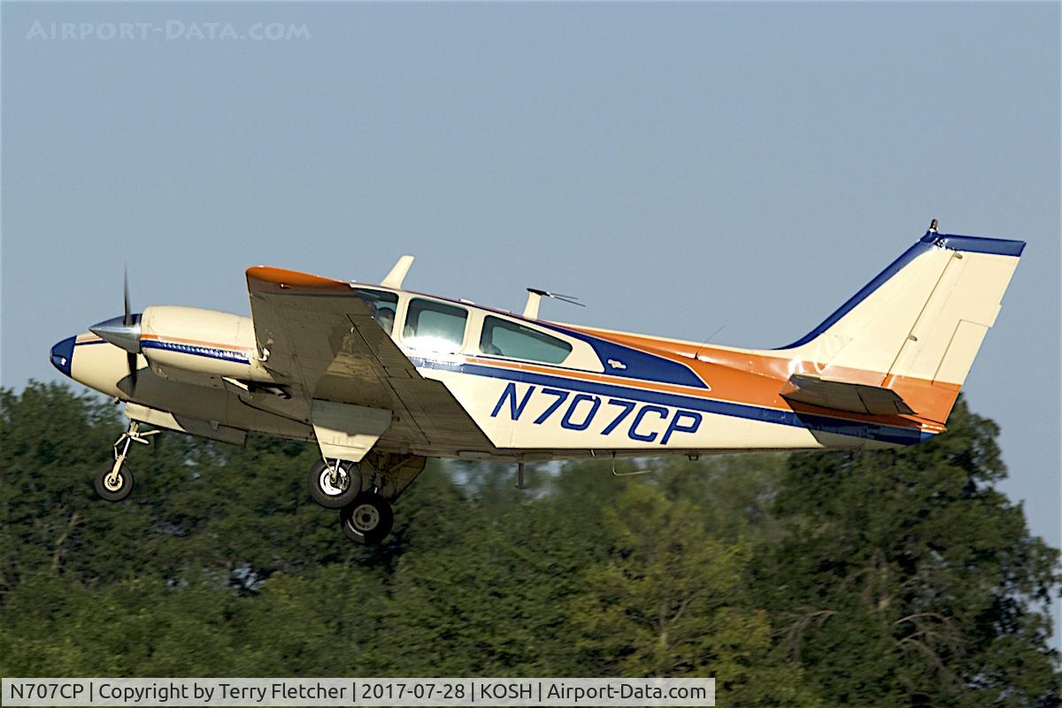 N707CP, 1965 Beech 95-B55 (T42A) Baron C/N TC-864, at 2017 EAA AirVenture at Oshkosh