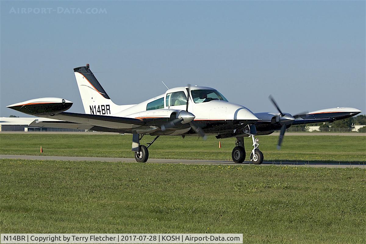 N14BR, 1966 Cessna 310K C/N 310K0104, at 2017 EAA AirVenture at Oshkosh