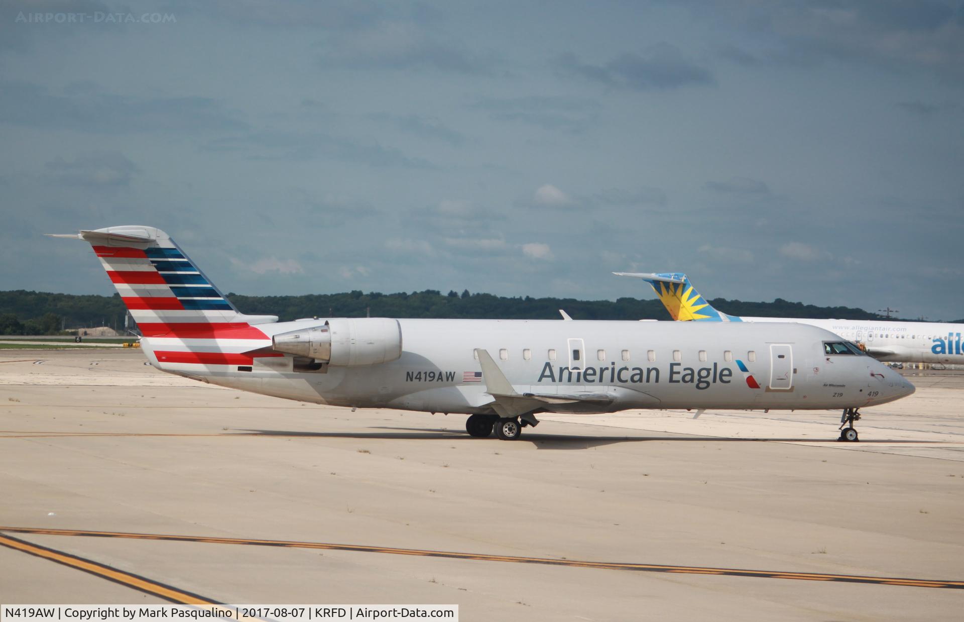 N419AW, 2002 Bombardier CRJ-200LR (CL-600-2B19) C/N 7633, CL-600-2B19