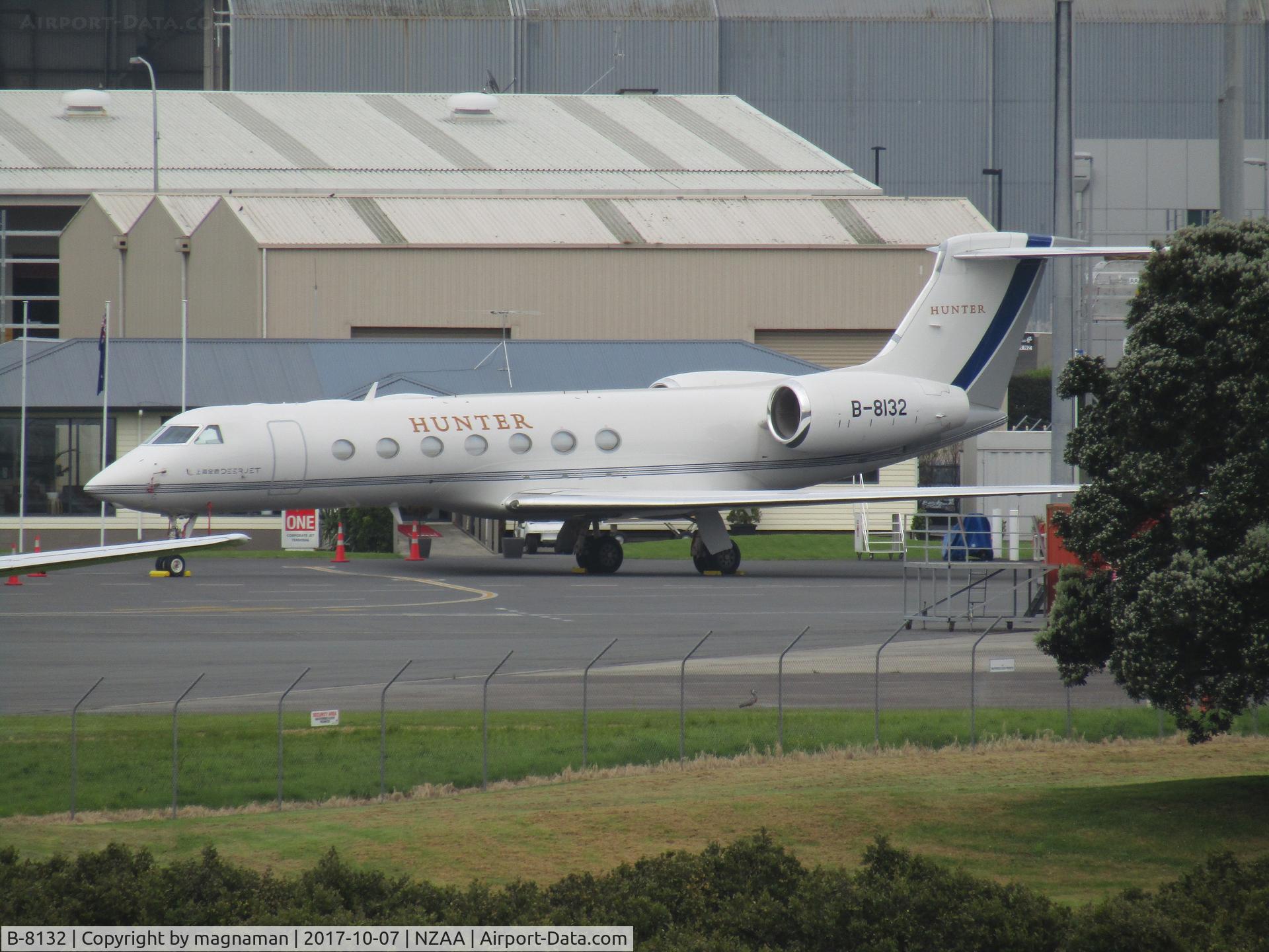 B-8132, Gulfstream Aerospace GV-SP (G550) C/N 5291, long range shot from viewing area