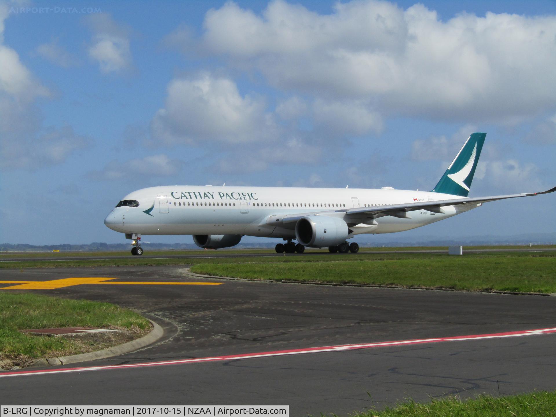 B-LRG, 2016 Airbus A350-941 C/N 053, on taxyway to leave