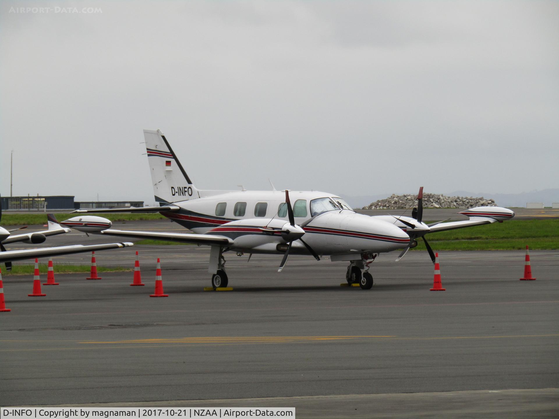 D-INFO, 1981 Piper PA-31T2 Cheyenne IIXL C/N 31T-8166031, on long trip with some mates