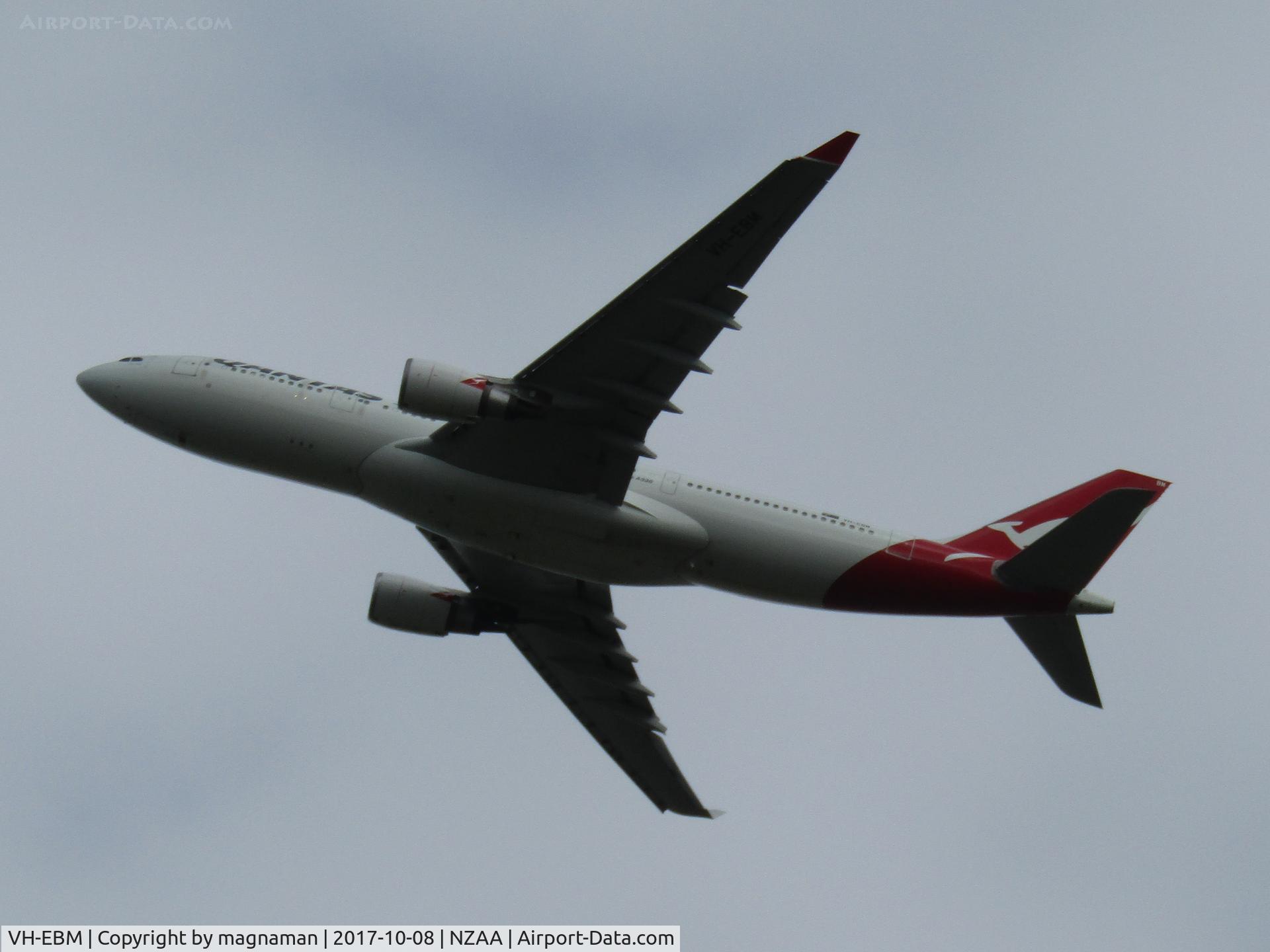 VH-EBM, 2009 Airbus A330-202 C/N 1061, on way to oz