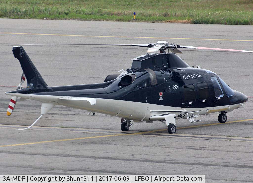 3A-MDF, 2010 Agusta A-109S Grand C/N 22215, Parked at the General Aviation area...