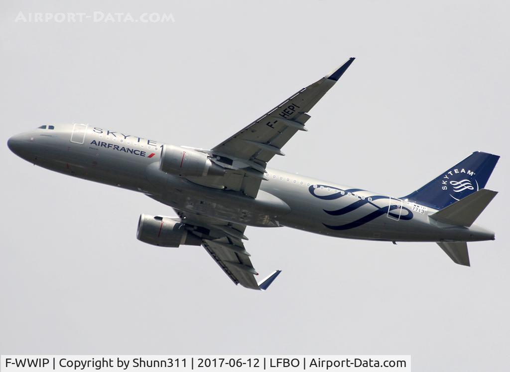 F-WWIP, 2017 Airbus A320-214 C/N 7713, C/n 7713 - To be F-HEPI in 'Skyteam' c/s