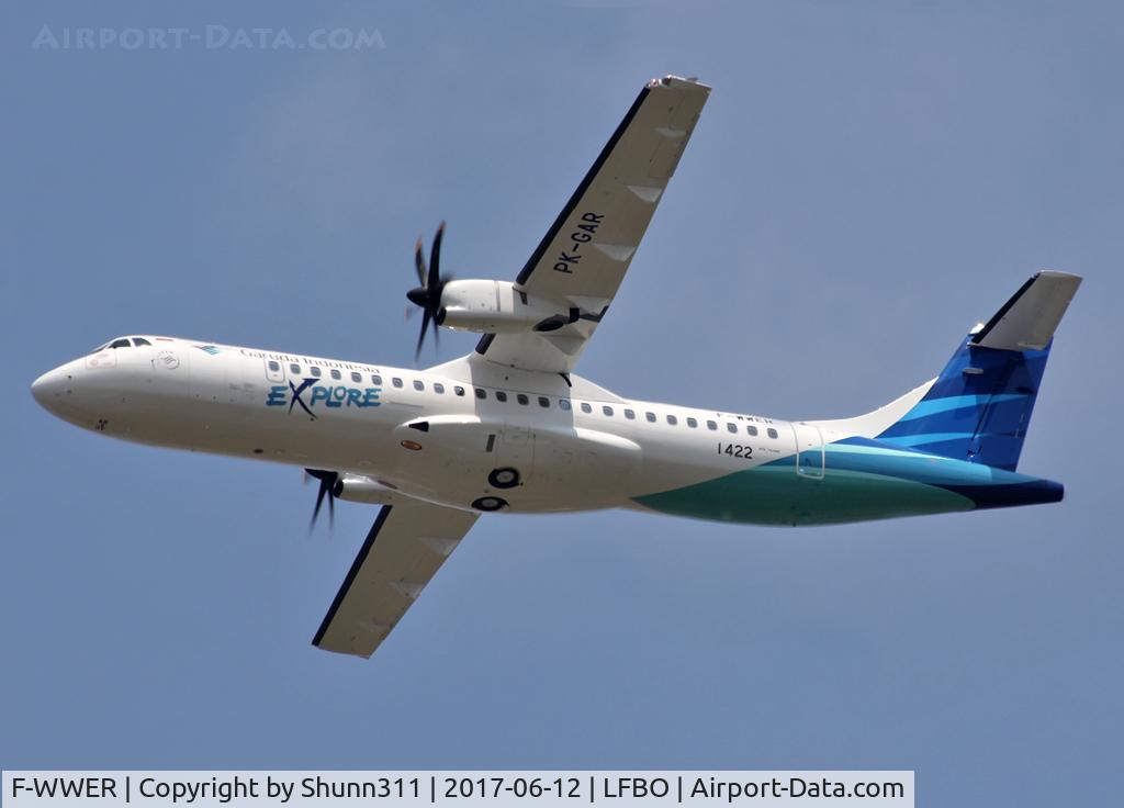 F-WWER, 2017 ATR 72-600 C/N 1422, C/n 1422 - To be PK-GAR