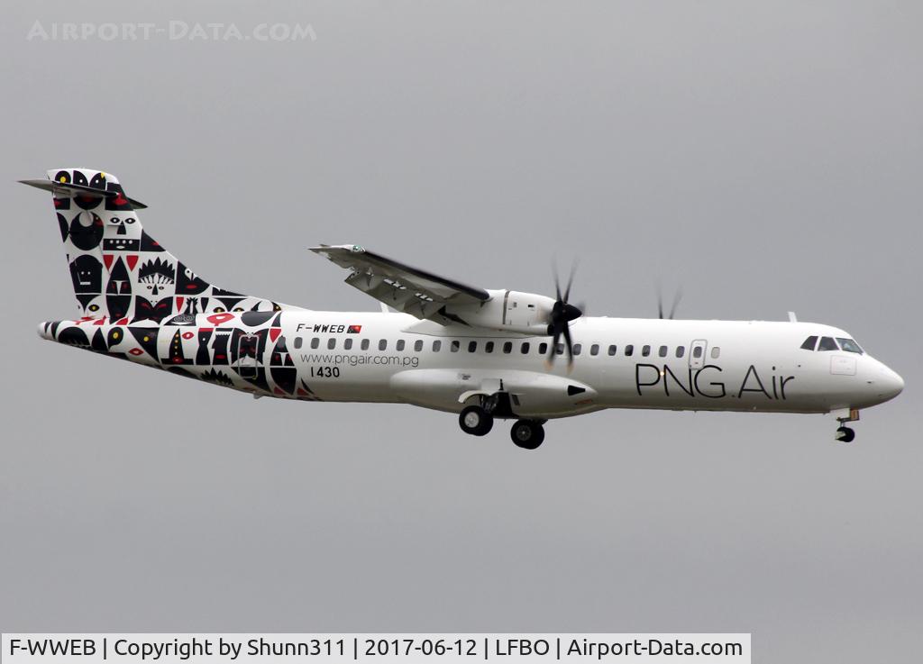 F-WWEB, 2017 ATR 72-600 (72-212A) C/N 1430, C/n 1430 - To be P2-ATE