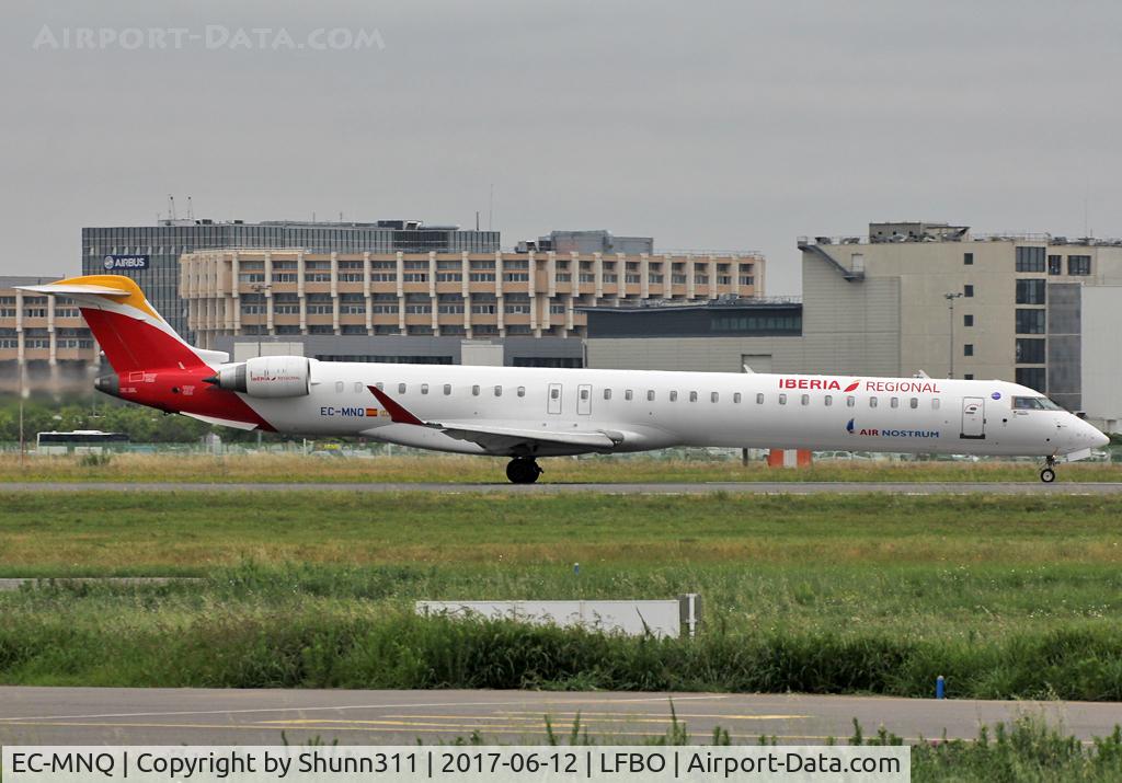 EC-MNQ, 2016 Bombardier CRJ-1000ER NG (CL-600-2E25) C/N 19051, Ready for take off from rwy 32R