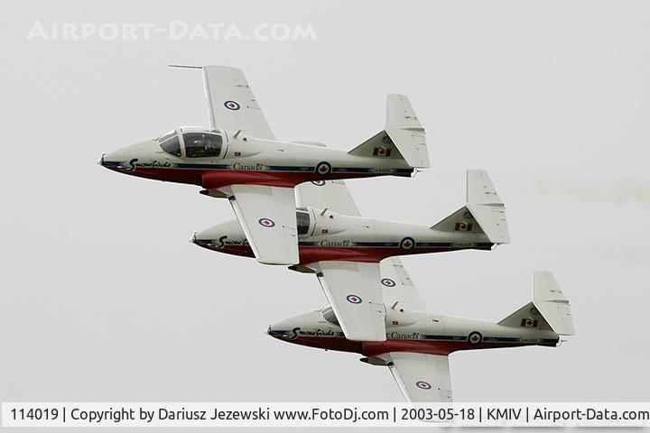 114019, Canadair CT-114 Tutor C/N 1019, CAF CT-114 Tutor 114019 C/N 1019 from Snowbirds Demo Team 15 Wing CFB Moose Jaw, SK