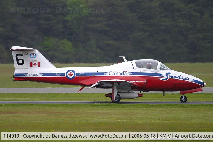 114019, Canadair CT-114 Tutor C/N 1019, CAF CT-114 Tutor 114019 C/N 1019 from Snowbirds Demo Team 15 Wing CFB Moose Jaw, SK