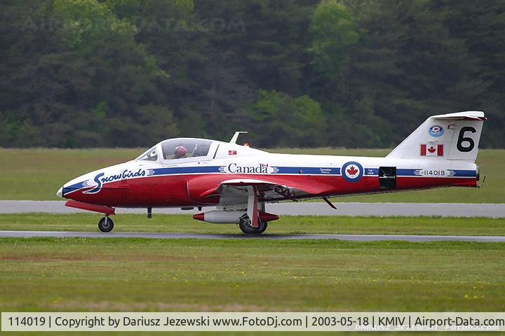 114019, Canadair CT-114 Tutor C/N 1019, CAF CT-114 Tutor 114019 C/N 1019 from Snowbirds Demo Team 15 Wing CFB Moose Jaw, SK