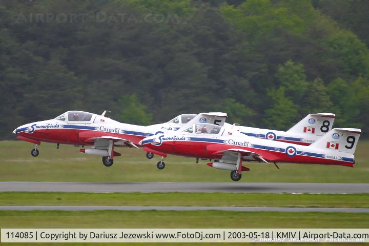 114085, Canadair CT-114 Tutor C/N 1085, CAF CT-114 Tutor 114085 C/N 1085 from Snowbirds Demo Team 15 Wing CFB Moose Jaw, SK