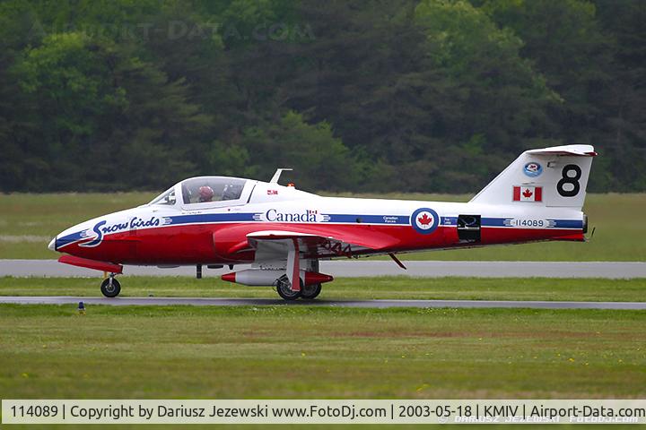 114089, Canadair CT-114 Tutor C/N 1089, CAF CT-114 Tutor 114089 C/N 1089 from Snowbirds Demo Team 15 Wing CFB Moose Jaw, SK