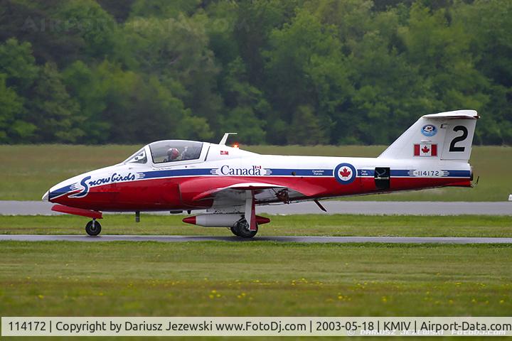 114172, Canadair CT-114 Tutor C/N 1172, CAF CT-114 Tutor 114172 C/N 1172 from Snowbirds Demo Team 15 Wing CFB Moose Jaw, SK