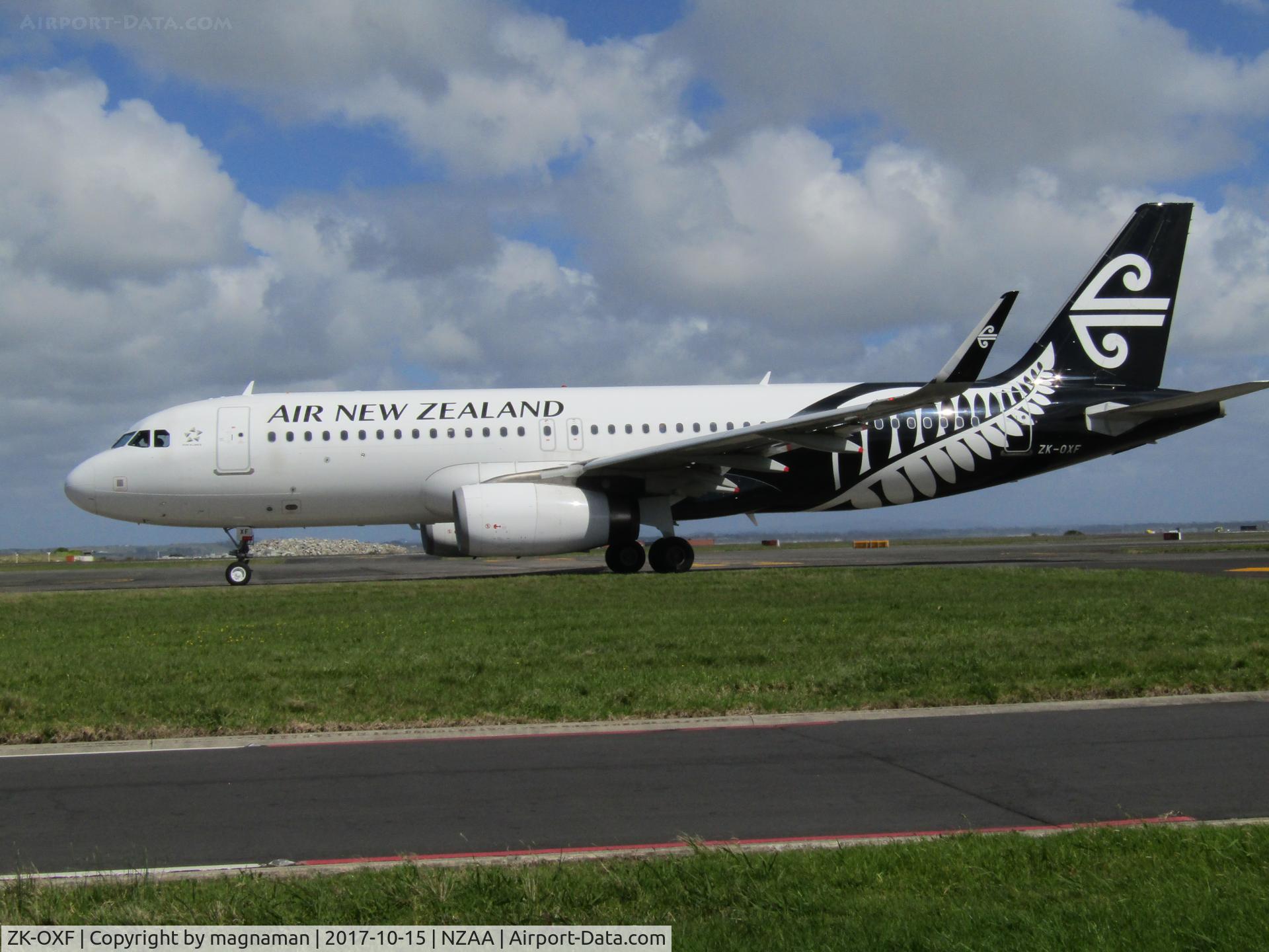 ZK-OXF, 2014 Airbus A320-232 C/N 6182, taxy to leave