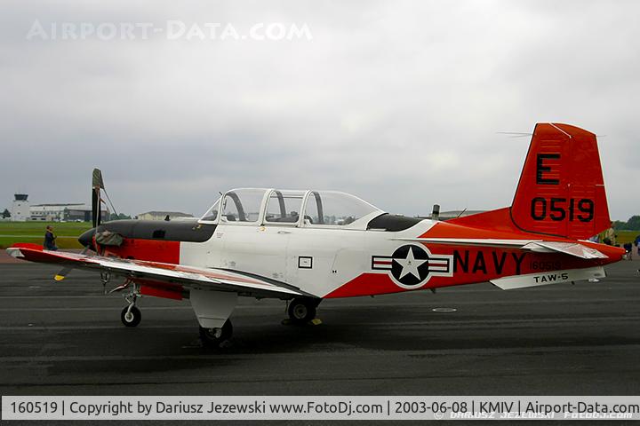 160519, Beech T-34C Turbo Mentor C/N GL-66, T-34C Turbo Mentor 160519 E-519 from VT-3 