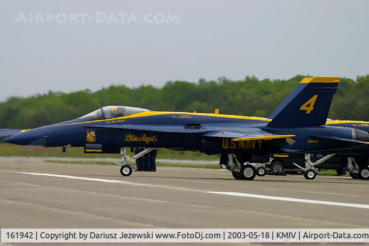 161942, McDonnell Douglas F/A-18A Hornet C/N 0149, F/A-18A Hornet 161942 C/N 0149 from Blue Angels Demo Team  NAS Pensacola, FL