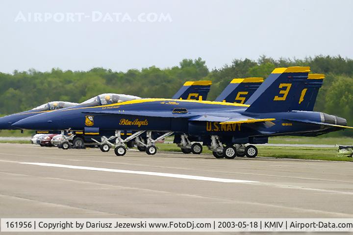 161956, McDonnell Douglas F/A-18A Hornet C/N 0167, F/A-18A Hornet 161956 C/N 0167 from Blue Angels Demo Team  NAS Pensacola, FL