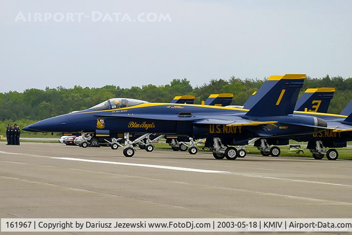 161967, McDonnell Douglas F/A-18A Hornet C/N 0183/A144, F/A-18A Hornet 161967 C/N 0183 from Blue Angels Demo Team  NAS Pensacola, FL