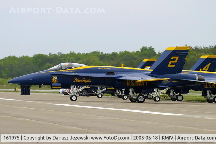 161975, McDonnell Douglas F/A-18A Hornet C/N 0194, F/A-18A Hornet 161975 C/N 0194 from Blue Angels Demo Team  NAS Pensacola, FL