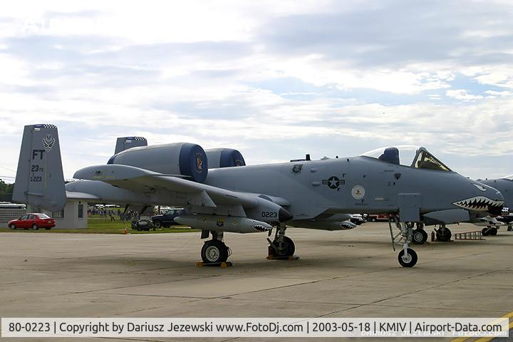 80-0223, 1980 Fairchild Republic A-10C Thunderbolt II C/N A10-0573, A-10A Thunderbolt II 80-0223 from FT 75th 