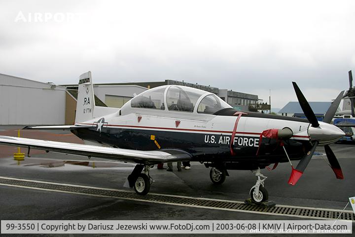 99-3550, 1999 Raytheon T-6A Texan II C/N PT-54, T-6A Texan II 99-3550 RA from 558th 